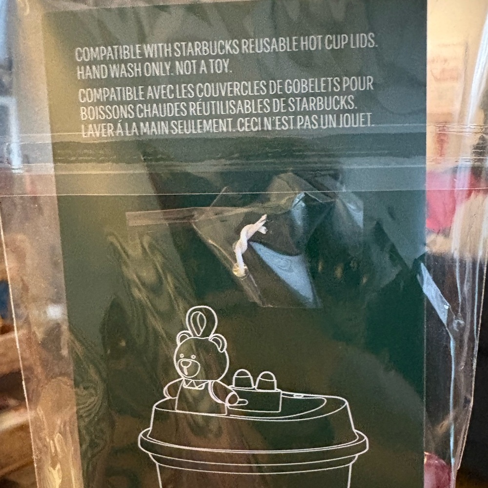 Starbucks Bear reusable hot cup lid stopper - Picture 5 of 5